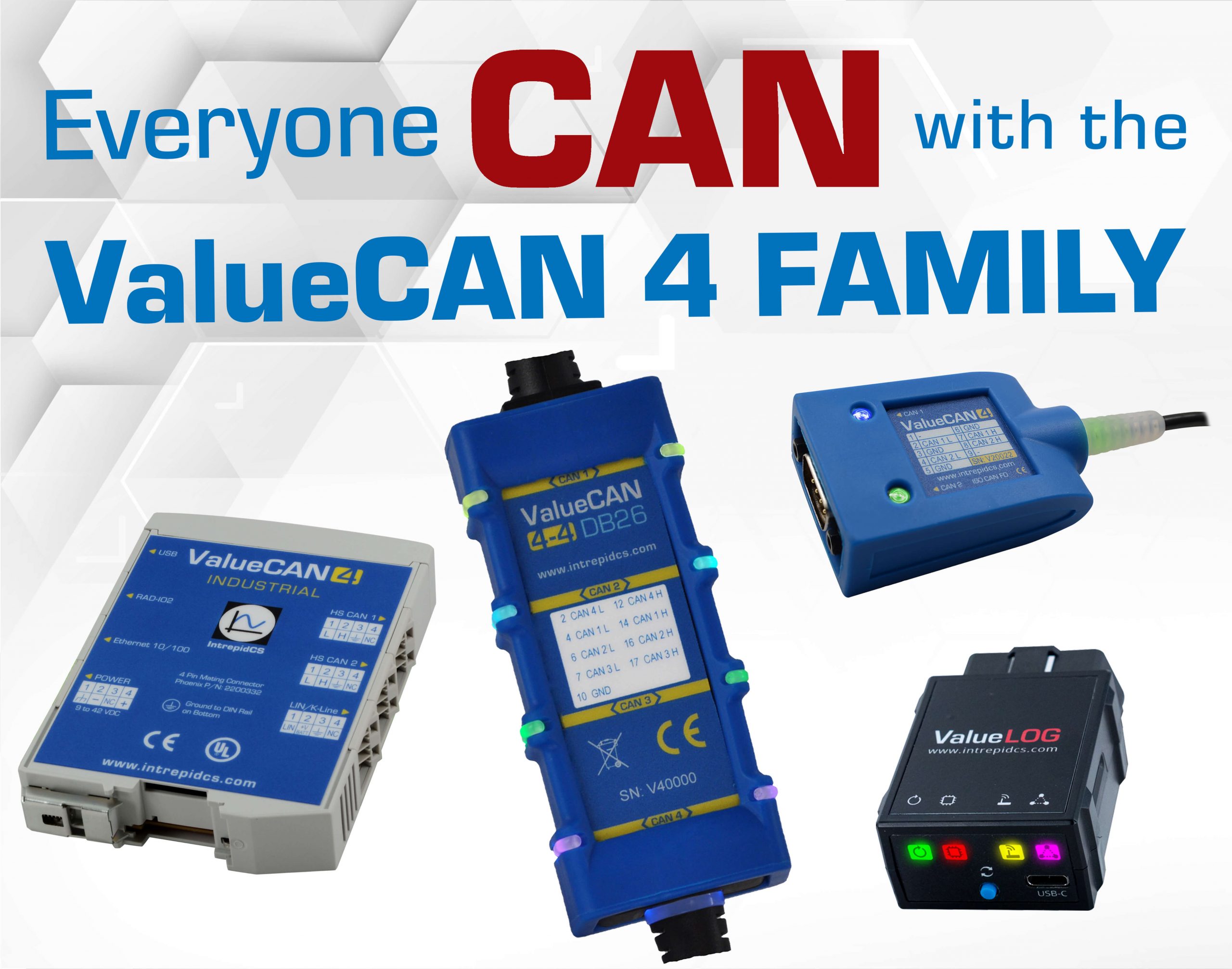 La famille ValueCAN4 Intrepid pour CAN et CAN-FD